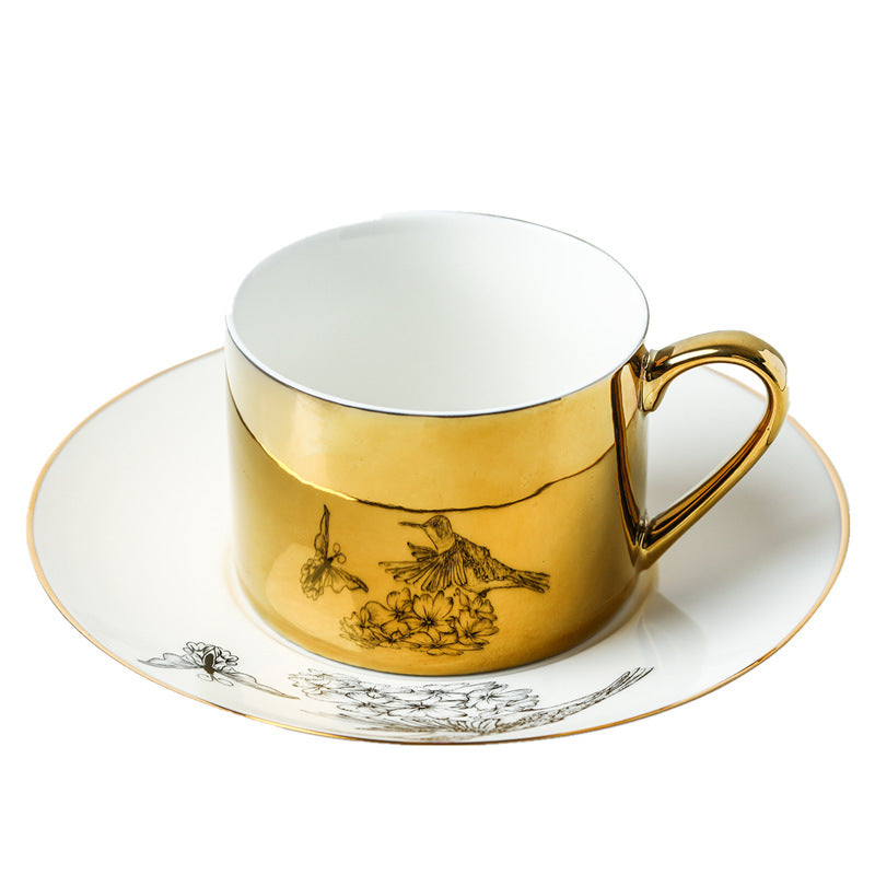 Golden reflection teacup set