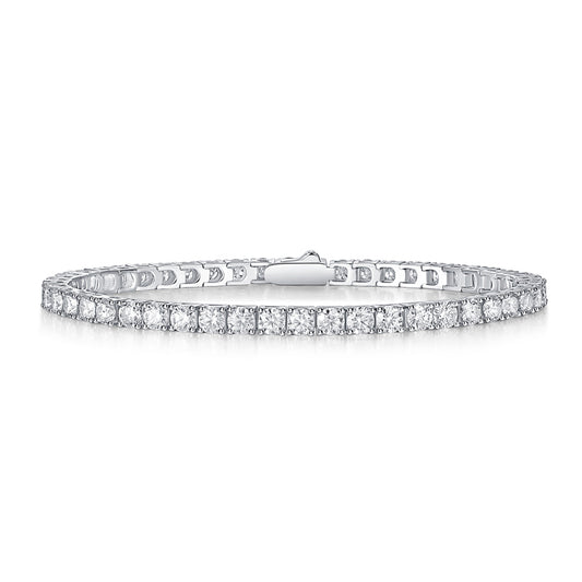 Eternal Shine Tennis Bracelet -Platinum or yellow gold