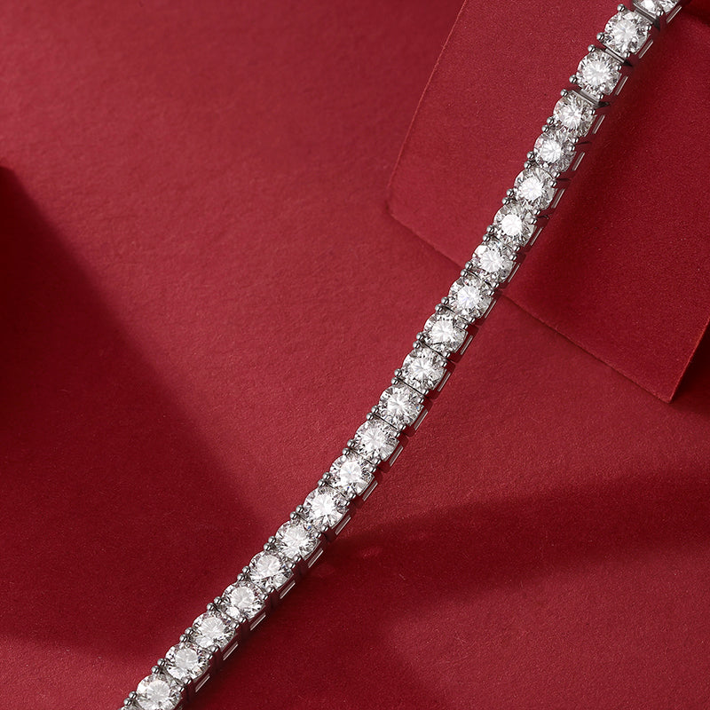 Eternal Shine Tennis Bracelet -Platinum or yellow gold