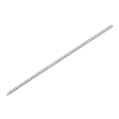 Eternal Shine Tennis Bracelet - GRA Certified Moissanite | Platinum Plated or Yellow Gold Plated Sterling Silver