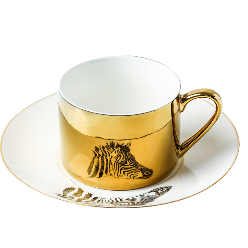 Golden reflection teacup set
