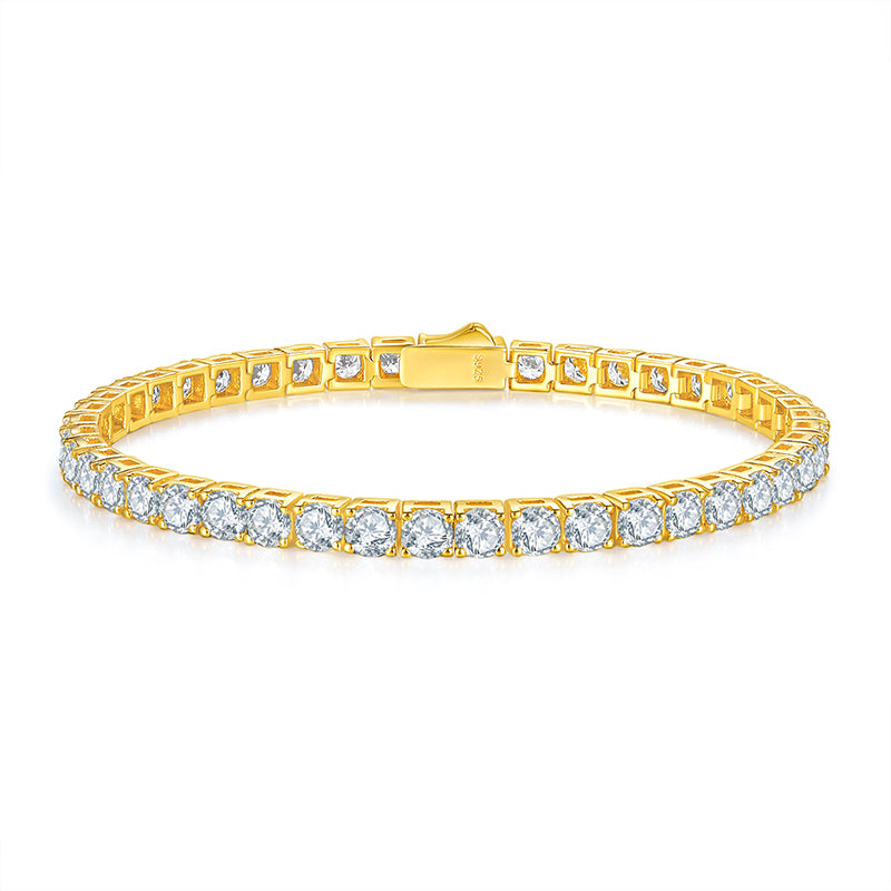 Eternal Shine Tennis Bracelet -Platinum or yellow gold